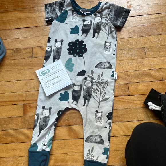 Mini+Moon pull on romper, 6-12 months - Picture 1 of 1